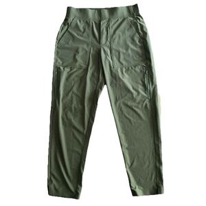 ATHLETA BROOKLYN Mid Rise Ankle Utility Pant  Sz 6 Aspen Olive Green Stretch